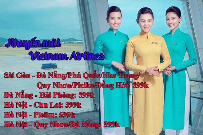 Vietnam Airlines khuyến mãi vé Đà Nẵng 599k
