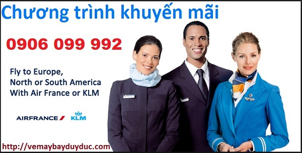 Bảng tin khuyến mãi vé quốc tế Air France KLM
