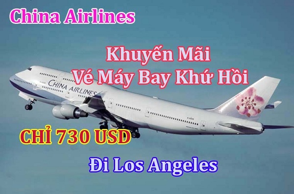 China Airlines tung vé đi Los Angeles 730 USD