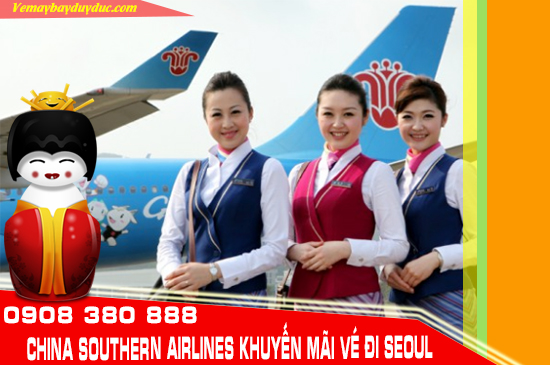 China Southern Airlines khuyến mãi vé đi Seoul