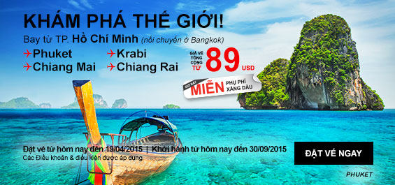 Đặt ngay vé rẻ khám phá Phuket 89 USD