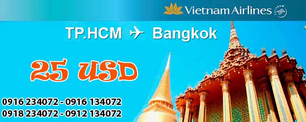 Du lịch Bangkok cùng Vietnam Airlines chỉ 25 USD