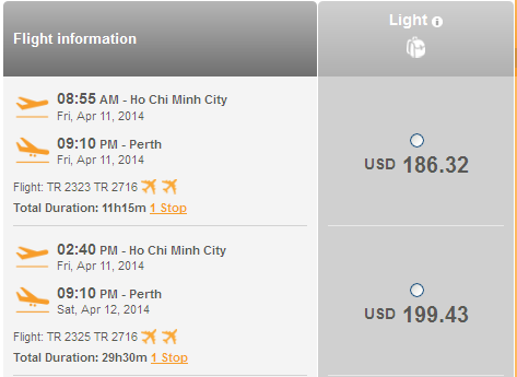 Hướng dẫn nhanh đặt vé đi Perth chỉ 186 USD