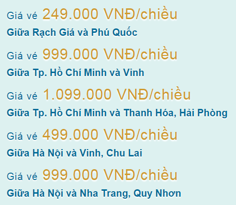 Vietnam Airlines tung vé khuyến mãi từ 299,000 VNĐ