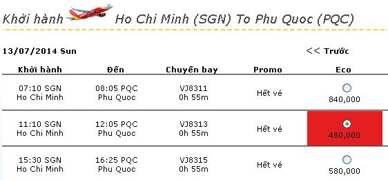 Mua vé du lịch giá rẻ Phú Quốc 480.000 VNĐ