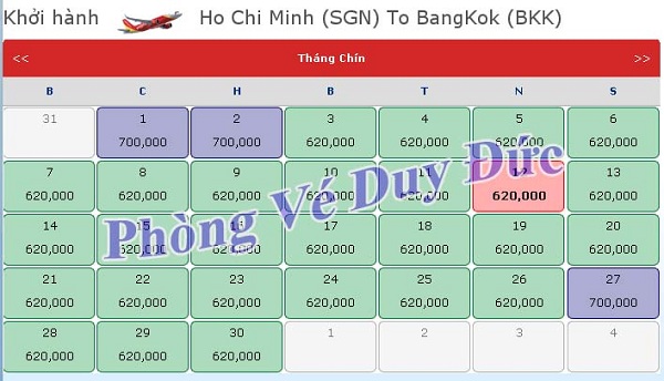 Sài Gòn du lịch đi Bangkok chỉ 620.000 VNĐ