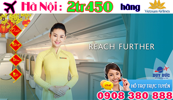 Tin nóng: vé tết chặng Hà Nội từ Vietnam Airlines