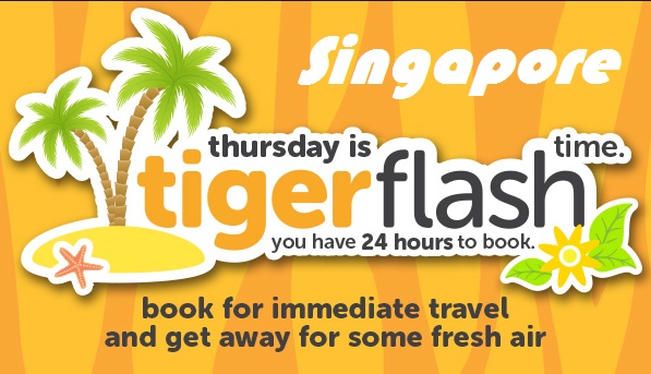 Tiger Air tung vé máy bay đi Singapore giá 27 usd