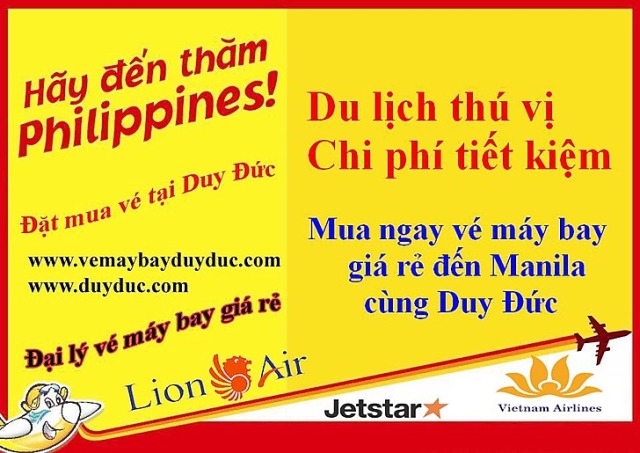 Vé máy bay bay Sài Gòn đi Manila