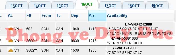 Vé máy bay Vietnam Airlines đi Guangzhou