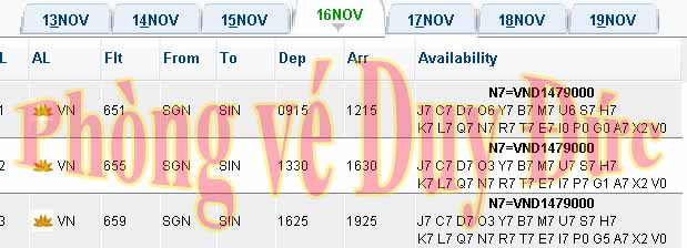 Vé máy bay Vietnam Airlines đi Singapore