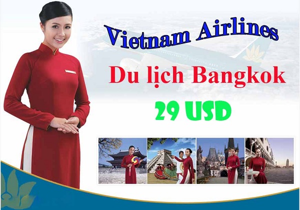 Vietnam Airlines bán vé Bangkok 29 USD