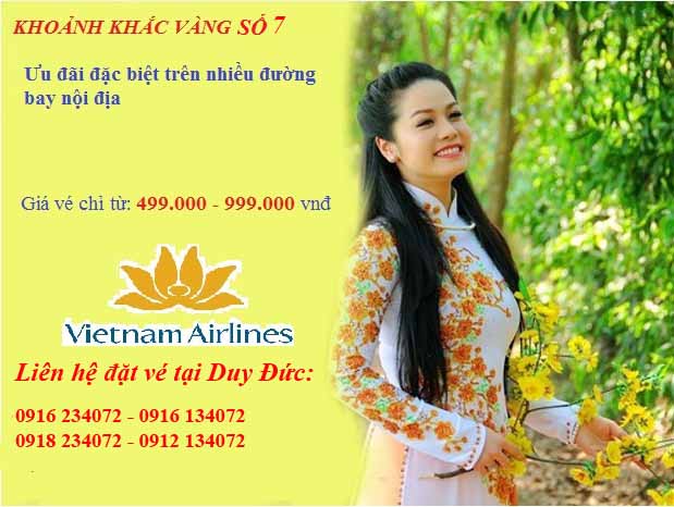 Vietnam Airlines tung khuyến mãi khoảng khắc vàng