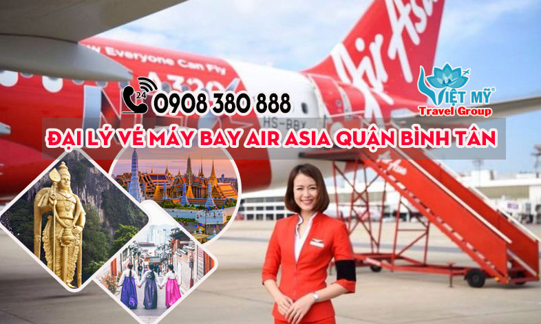 Việt Mỹ - Đại lý vé máy bay Air Asia quận Bình Tân TPHCM