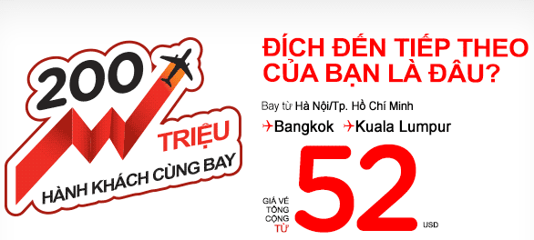 Air Asia tung vé máy bay đi Bangkok chỉ 52 USD