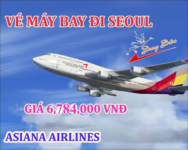 Asiana Airlines tung vé đi Seoul 6,784,000 VNĐ