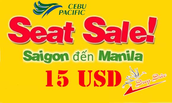 Cebu tung vé đi Manila chỉ 15 USD