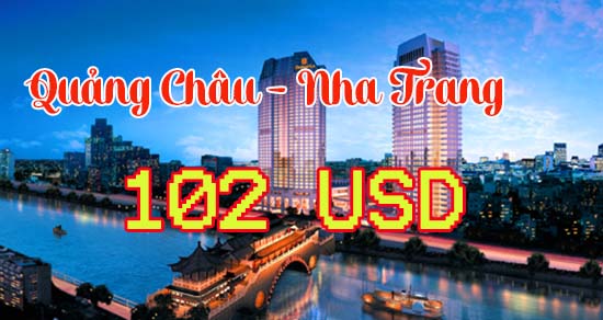 China Southern bán vé Quảng Châu đi Nha Trang 102 USD