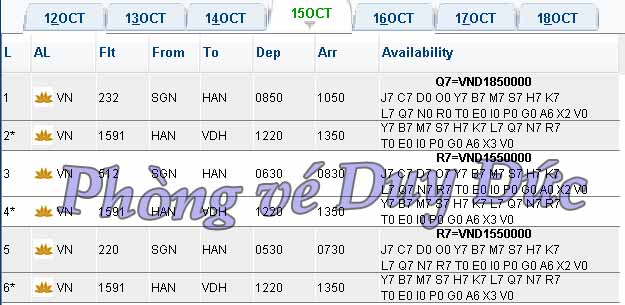Vé máy bay Vietnam Airlines đi Đồng Hới