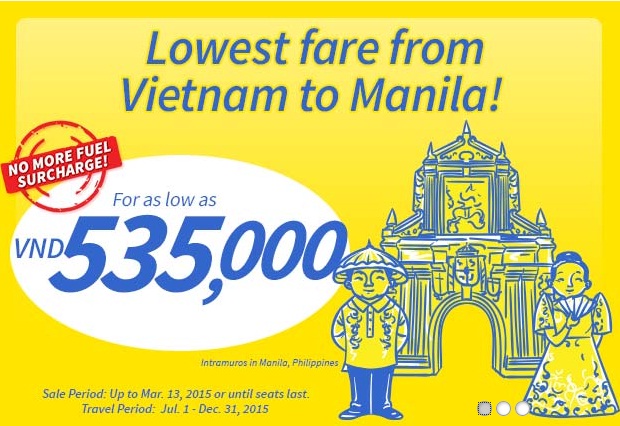 Cebu tiếp tục tung vé rẻ Manila dịp hè 535.000 VNĐ