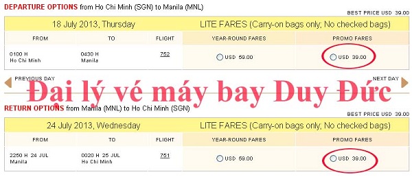 Cực sốc vé máy bay đi Manila chỉ 39 USD