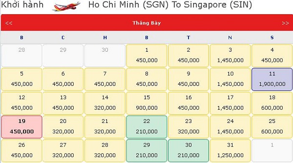 Đặt mua vé rẻ Singapore tháng 7 chỉ 210.000 VNĐ