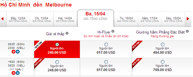 Đến Melbourne du lịch giá rẻ 240 USD