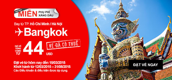 Du lịch Bangkok lễ 30/4 chỉ với 44 USD