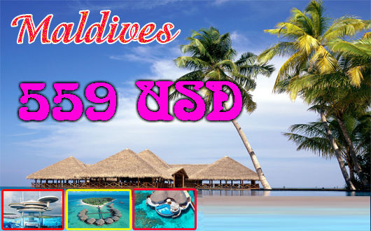 Du lịch đến thiên đường Maldives chỉ 559 USD