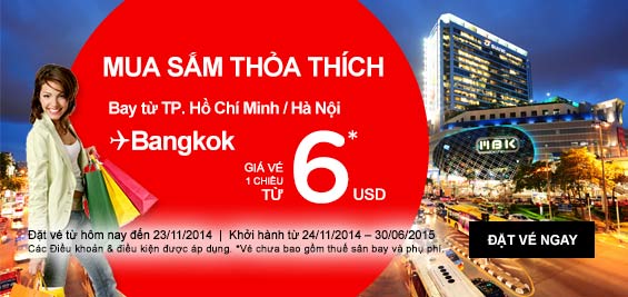 Du ngoạn đến Bangkok cùng gia đình với vé rẻ 6 USD