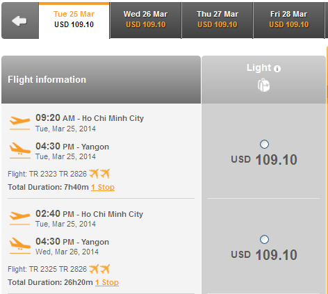 Hướng dẫn đặt vé rẻ đi Yangon 109 USD