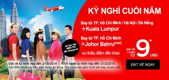 Khám phá Kuala Lumpur cùng Air Asia giá rẻ 9 USD