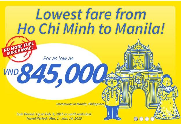 Mua vé đi Manila du lịch đầu năm chỉ 845,000 VNĐ