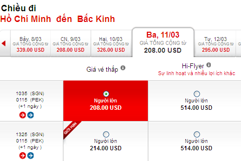 Làm cách nào mua được vé đi Bắc Kinh giá rẻ 208 USD