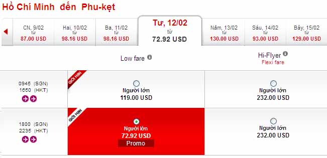 Mua ngay vé đi Phuket giá rẻ 72 USD của Air Asia