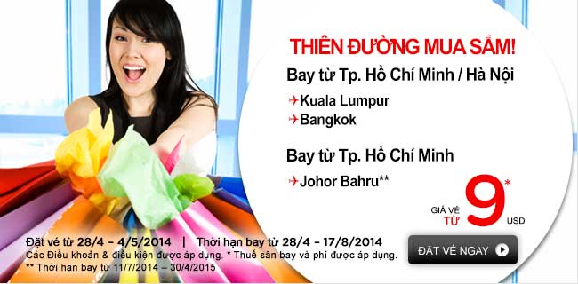 Mua ngay vé rẻ đến Johor Bahru chỉ 9 USD