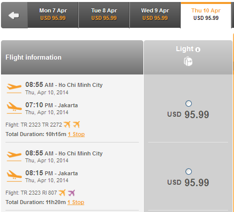 Mua ngay vé rẻ đến Jakarta chỉ 95 USD