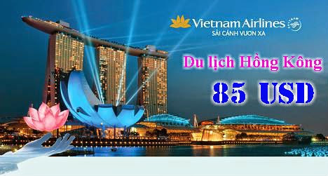 Vietnam Airlines khuyến mãi vé đi Hồng Kông 85 USD