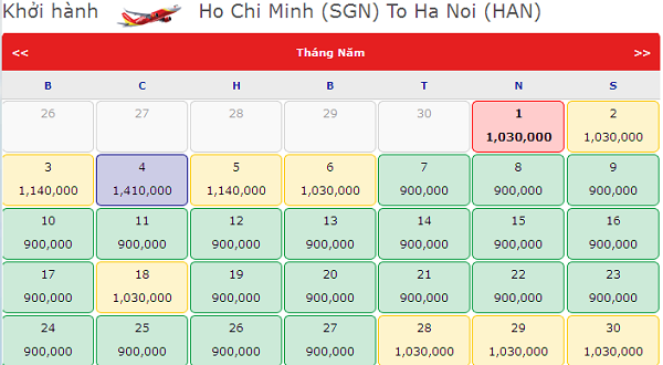 Mua vé máy bay đến Hà Nội tháng 5 chỉ 900.000 VNĐ