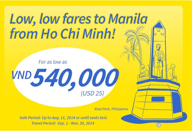 Mua vé du lịch Manila 540,000 VNĐ