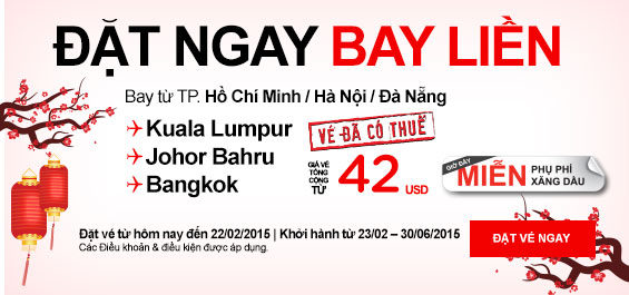 Mua vé giá rẻ bay ngay trong Tết đi Bangkok 42 USD