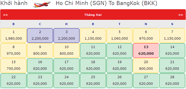 Mua vé rẻ đến Bangkok du lịch dịp Tết