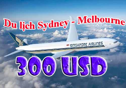 Singapore Airlines bán vé đi Sydney chỉ với 300USD