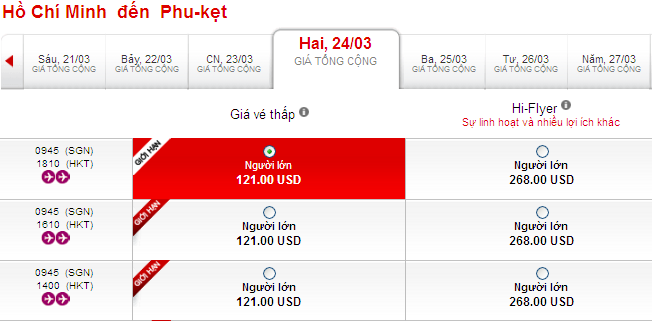 Vé máy bay đến Phuket giá rẻ 121 USD