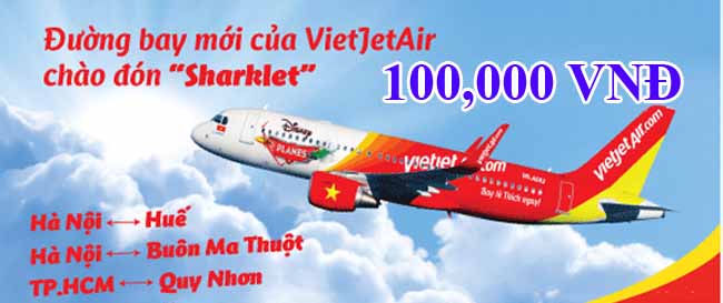 Vietjet tung vé khuyến mãi cực sốc chỉ 100,000VNĐ