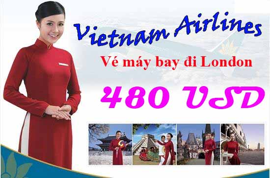 Vietnam Airlines bán vé rẻ đến London khứ hồi 480
